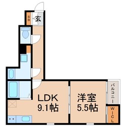 ゼニス北城内の物件間取画像